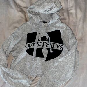 Wu tang clan cropped hoodie